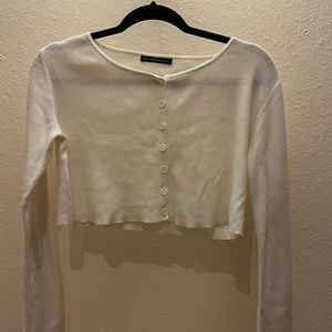white/ivory brandy melville knit top